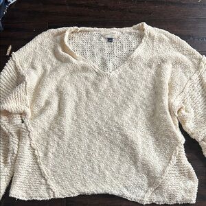 Universal Thread Cream Textured Women's Sweater